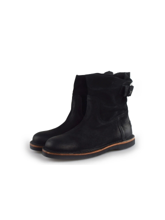 Shabbies Enkellaarzen Zwart 171281