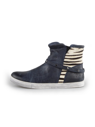 Muyters Enkellaarzen Blauw 181259