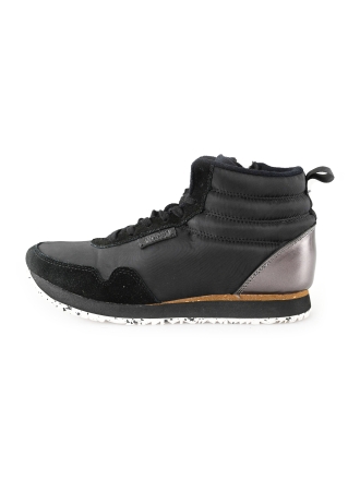 Woden Hoge sneakers Zwart 192437