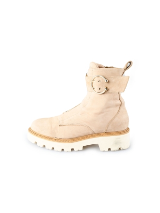 Notre-V Enkellaarzen Beige 191458