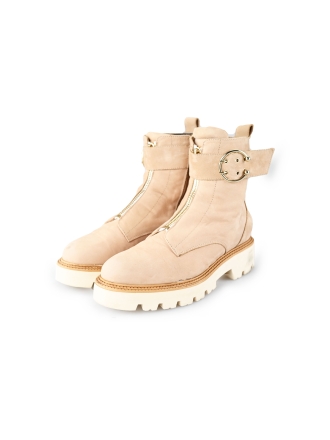 Notre-V Enkellaarzen Beige 191458