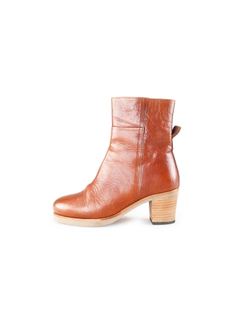 Shabbies Enkellaarzen Cognac 193650