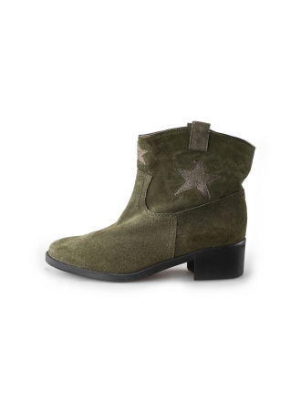 Linea Zeta Enkellaarzen Groen 211554