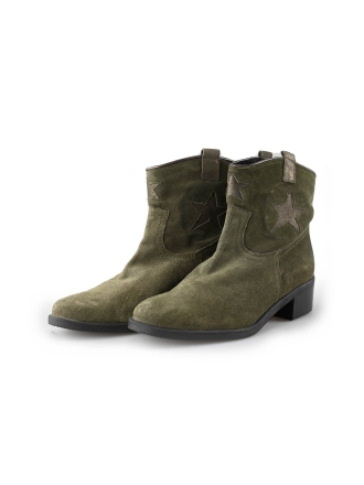 Linea Zeta Enkellaarzen Groen 211554