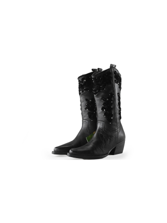 Lazamani Cowboy laarzen Zwart 223229