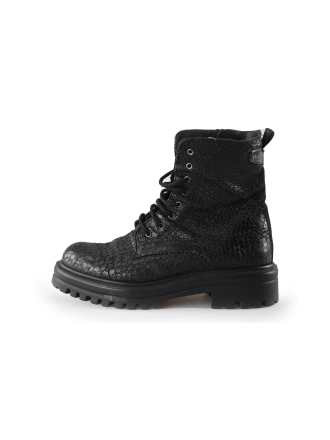 Floris van Bommel Veterboots Zwart 228897