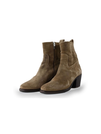 Shabbies Enkellaarzen Bruin 230754