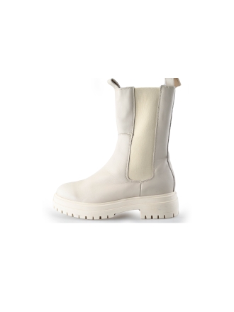 Manfield Chelsea boots Beige 236710