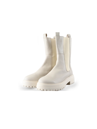 Manfield Chelsea boots Beige 236710