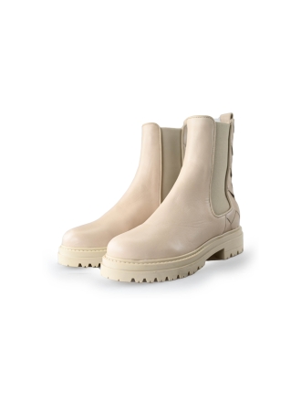 Manfield Chelsea boots Beige 237673