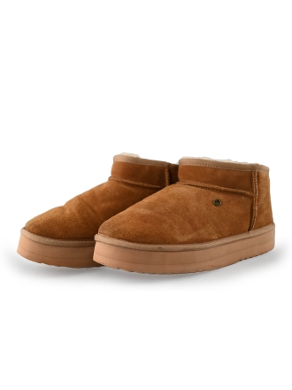 Warmbat Enkellaarzen Cognac 239812