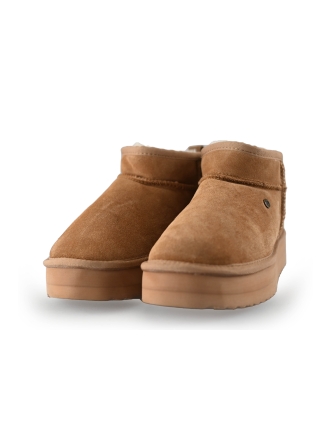 Warmbat Enkellaarzen Beige 246809