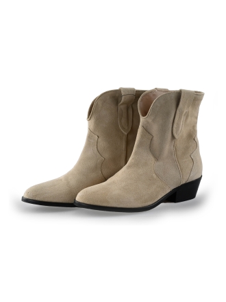 Notre-V Enkellaarzen Beige 240564