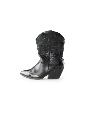 Ann Rocks Cowboy laarzen Zwart 241824