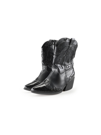 Ann Rocks Cowboy laarzen Zwart 241824
