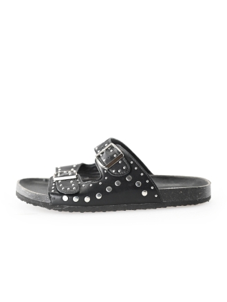 Ann Rocks Slippers Zwart 242021