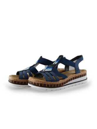 Rieker Sandalen Blauw 243068
