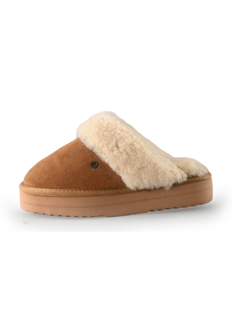 Warmbat Pantoffels Cognac 247549