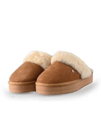 Warmbat Pantoffels Cognac 247549