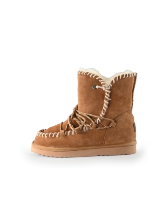 Warmbat Enkellaarzen Beige 247583