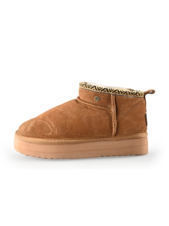 Warmbat Enkellaarzen Cognac 248152
