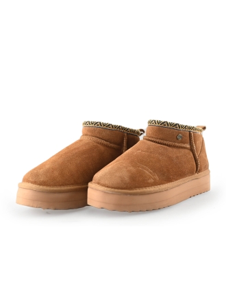 Warmbat Enkellaarzen Cognac 248152