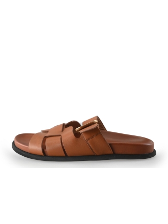 Lina Locchi Slippers Cognac 250399