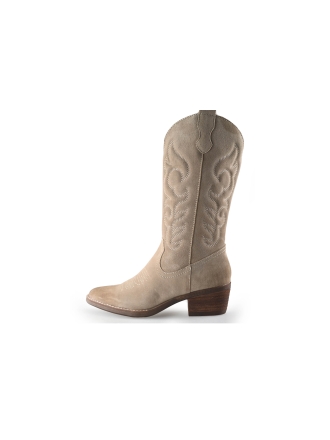 Poelman Cowboy laarzen Beige 258037