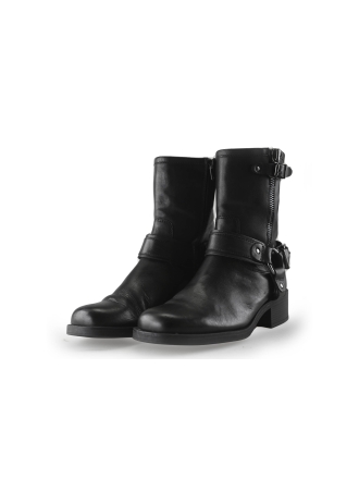 Ann Rocks Enkellaarzen Zwart 258873