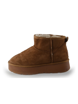 Poelman Enkellaarzen Cognac 259398