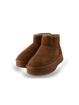 Poelman Enkellaarzen Cognac 259398
