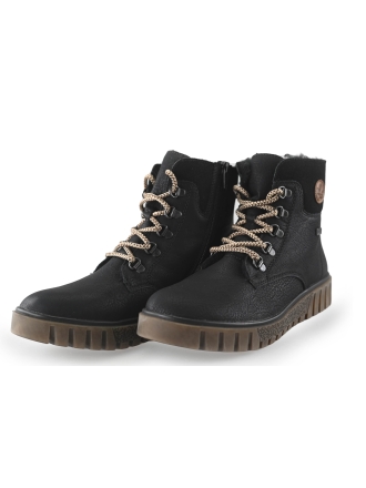 Rieker Veterboots Zwart 259772