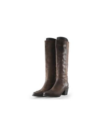 Shabbies Laarzen donkerbruin 264474