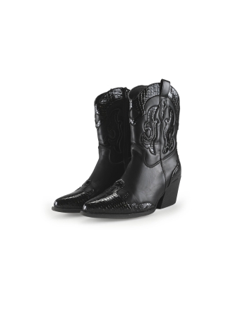 Ann Rocks Cowboy laarzen Zwart 267275