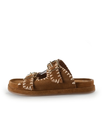 Manfield Sandalen Beige 269997