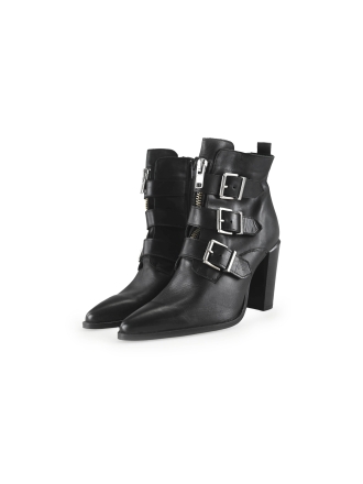 Ann Rocks Enkellaarzen Zwart 270493