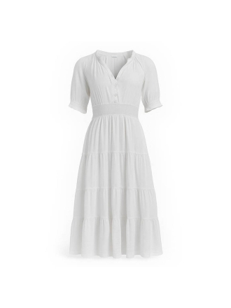 Neo Noir Jurk Wit 273564