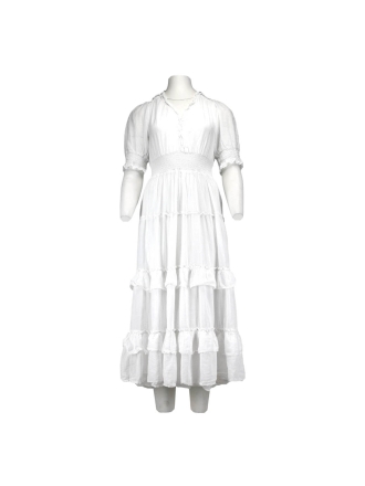 Neo Noir Jurk Wit 273564