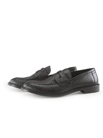 Cuoio Vero Loafers Zwart 275293
