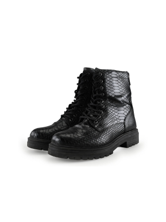 Poelman Veterboots Zwart 278706