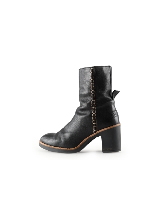 Shabbies Enkellaarzen Zwart 284639