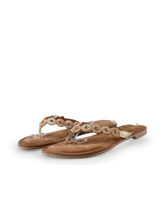 Lazamani Slippers Cognac 286466