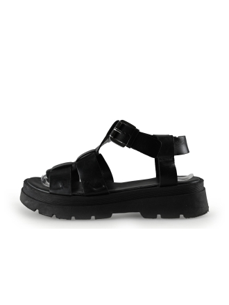 Manfield Sandalen Zwart 288365