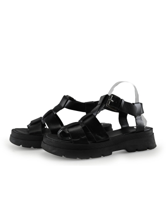 Manfield Sandalen Zwart 288365