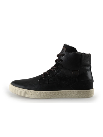 Manfield Hoge sneakers Zwart 288370