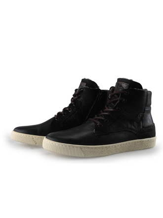 Manfield Hoge sneakers Zwart 288370
