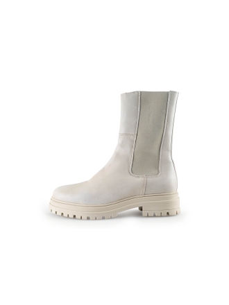 Manfield Chelsea boots Beige 289692