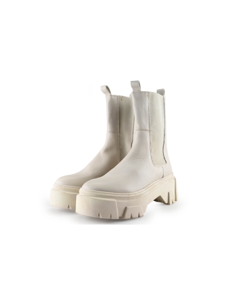 Manfield Chelsea boots Beige 289693