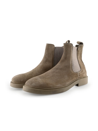 Manfield Chelsea boots Beige 289697