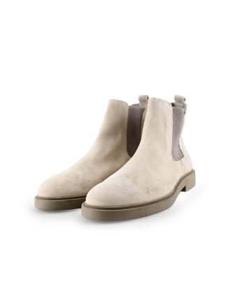 Manfield Chelsea boots Beige 289933